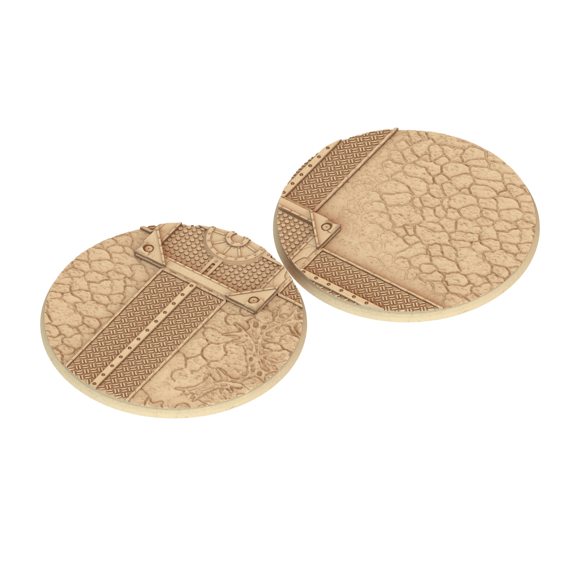 Bug Army - Textured Round Bases, lot of 25mm to 160mm - BGRMY Tortured Forest ground