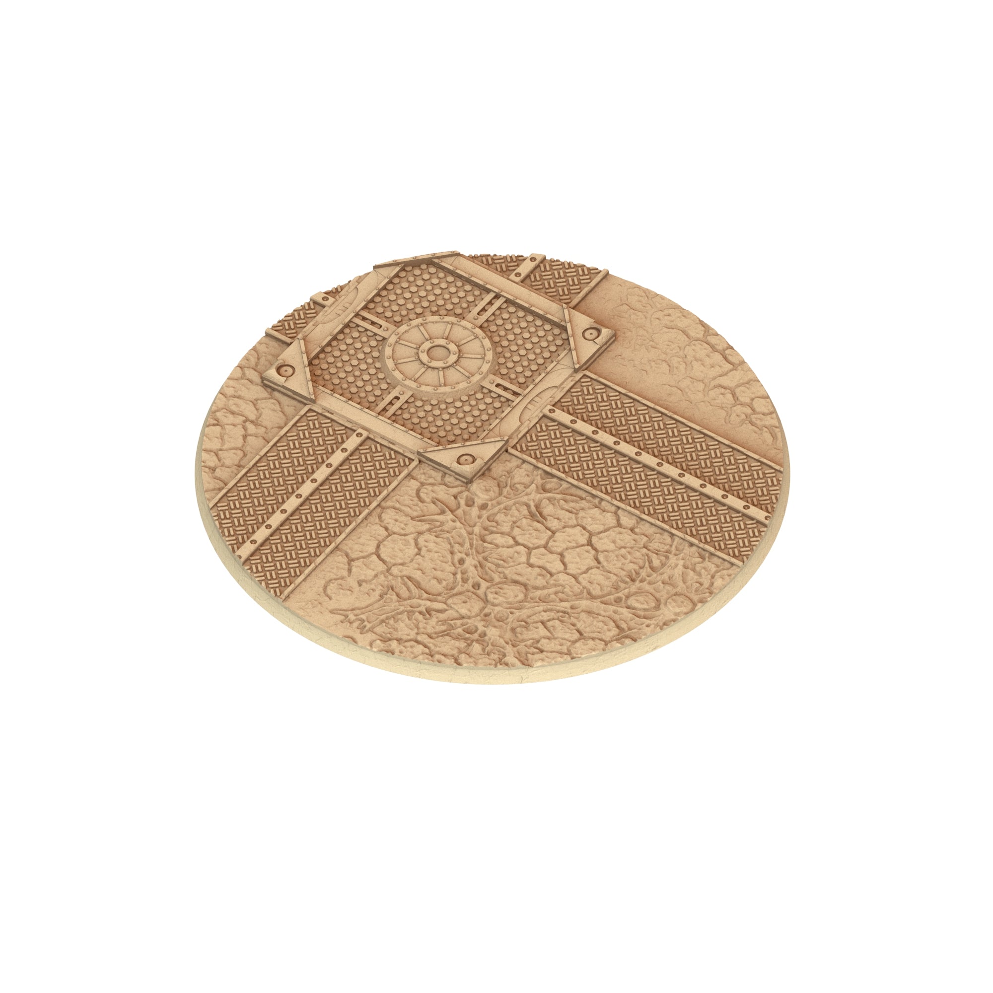 Bug Army - Textured Round Bases, lot of 25mm to 160mm - BGRMY Tortured Forest ground