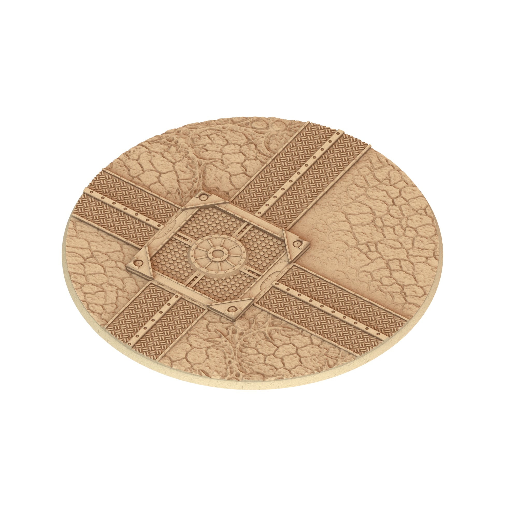 Bug Army - Textured Round Bases, lot of 25mm to 160mm - BGRMY Tortured Forest ground