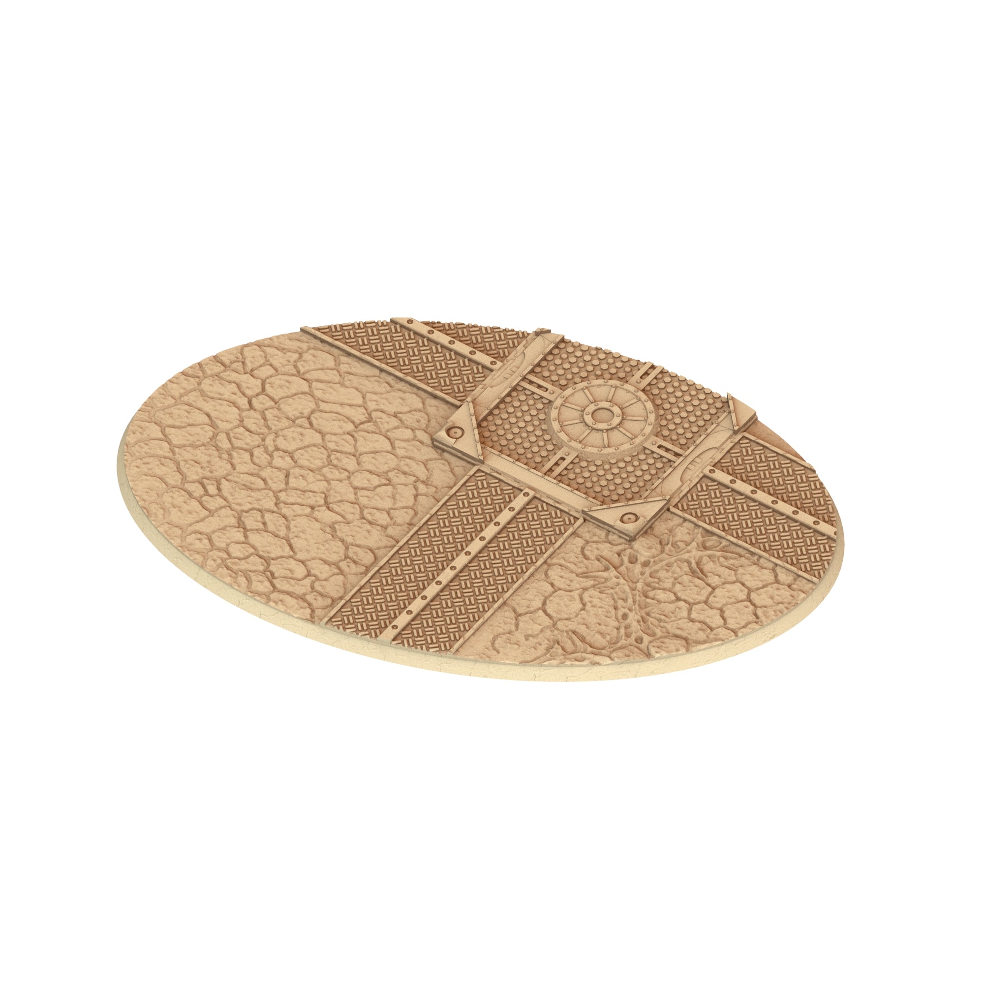 Bug Army - Textured Oval Bases, lot of 60mm to 170mm - BGRMY Tortured Forest ground