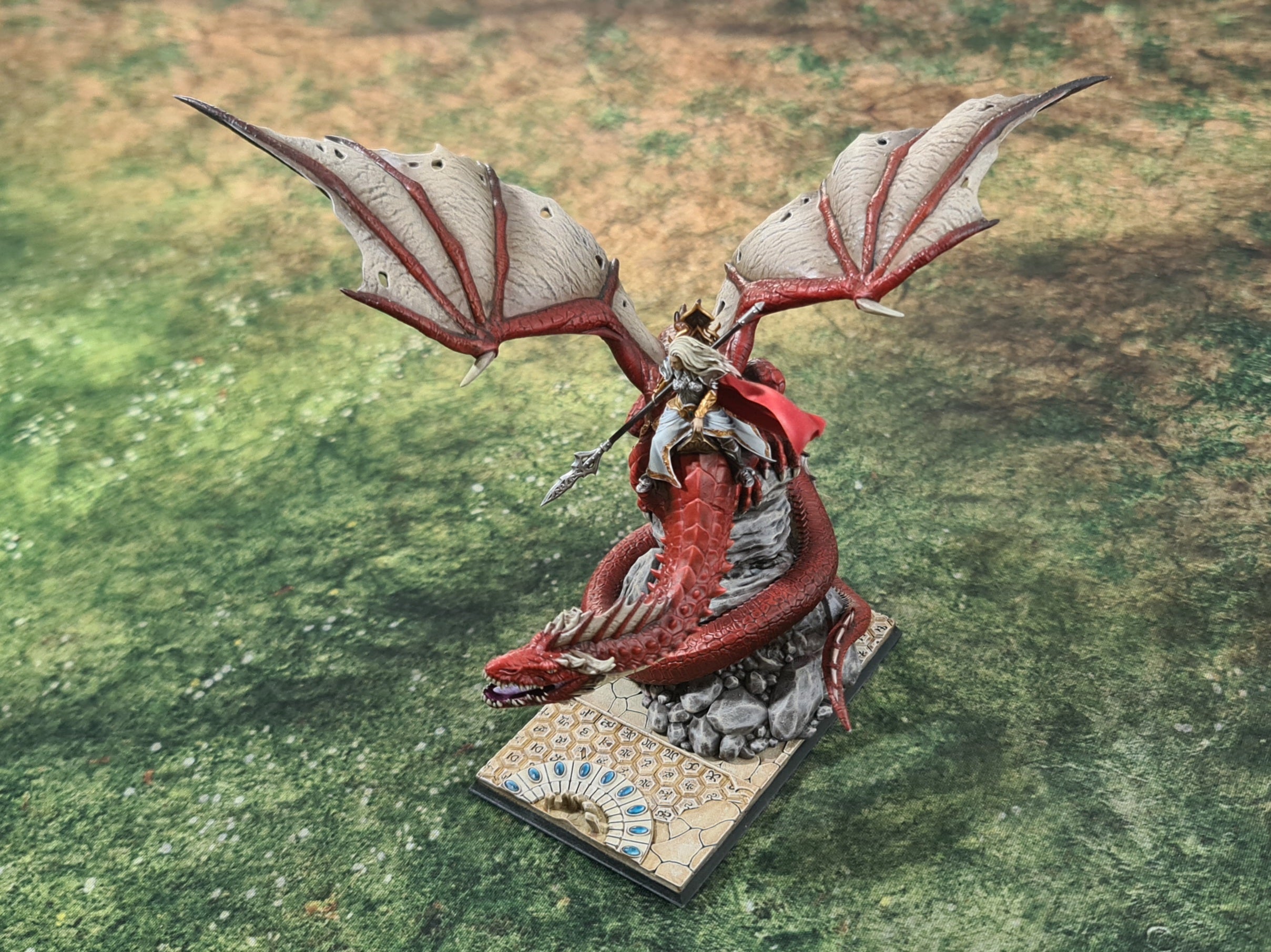 Hight Elves - Silvermoor - YNARIEL Princess on Dragon, Fantasy elves, usable for 9th Age, Fantasy Battle, Oldhammer, King of war