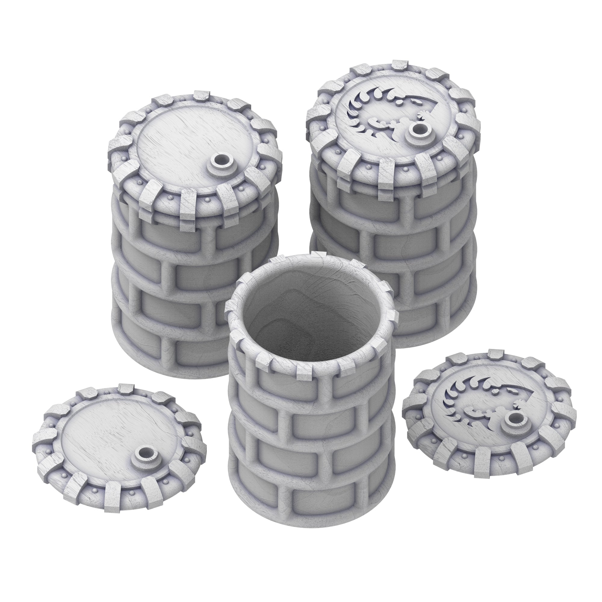 Damocles City Builder - Bug Army Warcamp - Modular Buildings & Full Biome