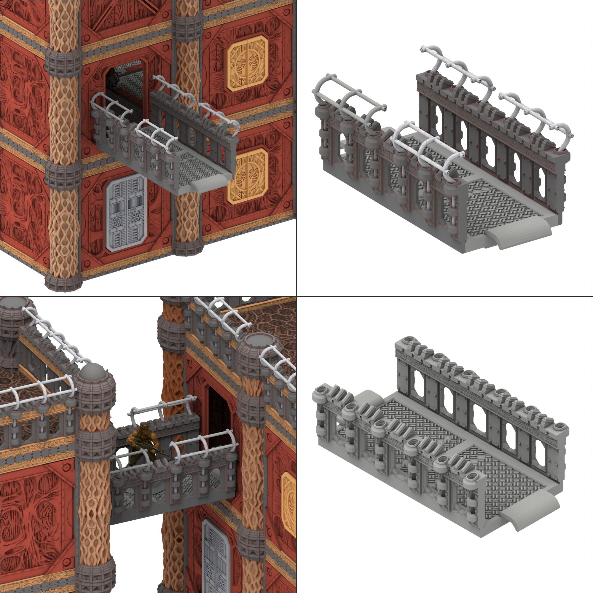 Damocles City Builder - Bug Army Warcamp - Modular Buildings & Full Biome