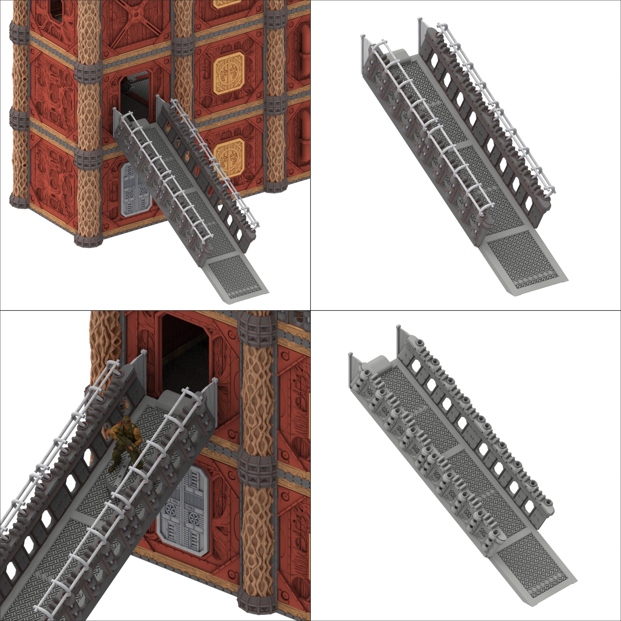 Damocles City Builder - Bug Army Warcamp - Modular Buildings & Full Biome