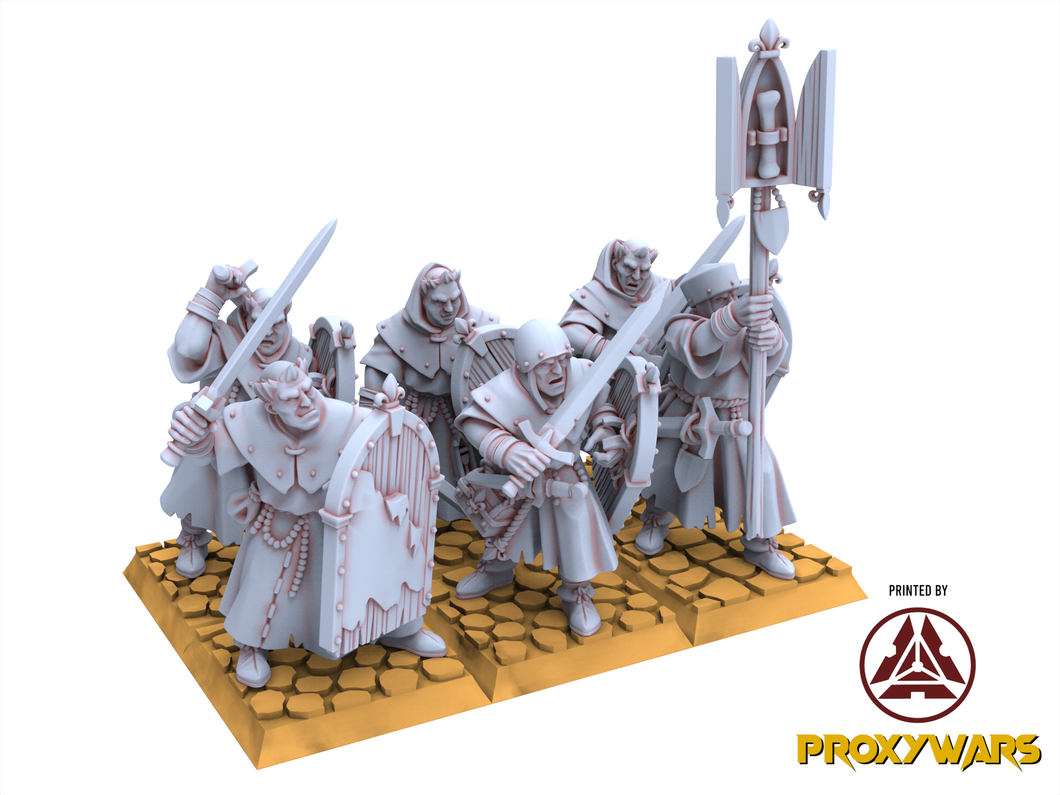 Arthurian Knights - Gallia Pilgrims, for Oldhammer, king of wars, 9th age