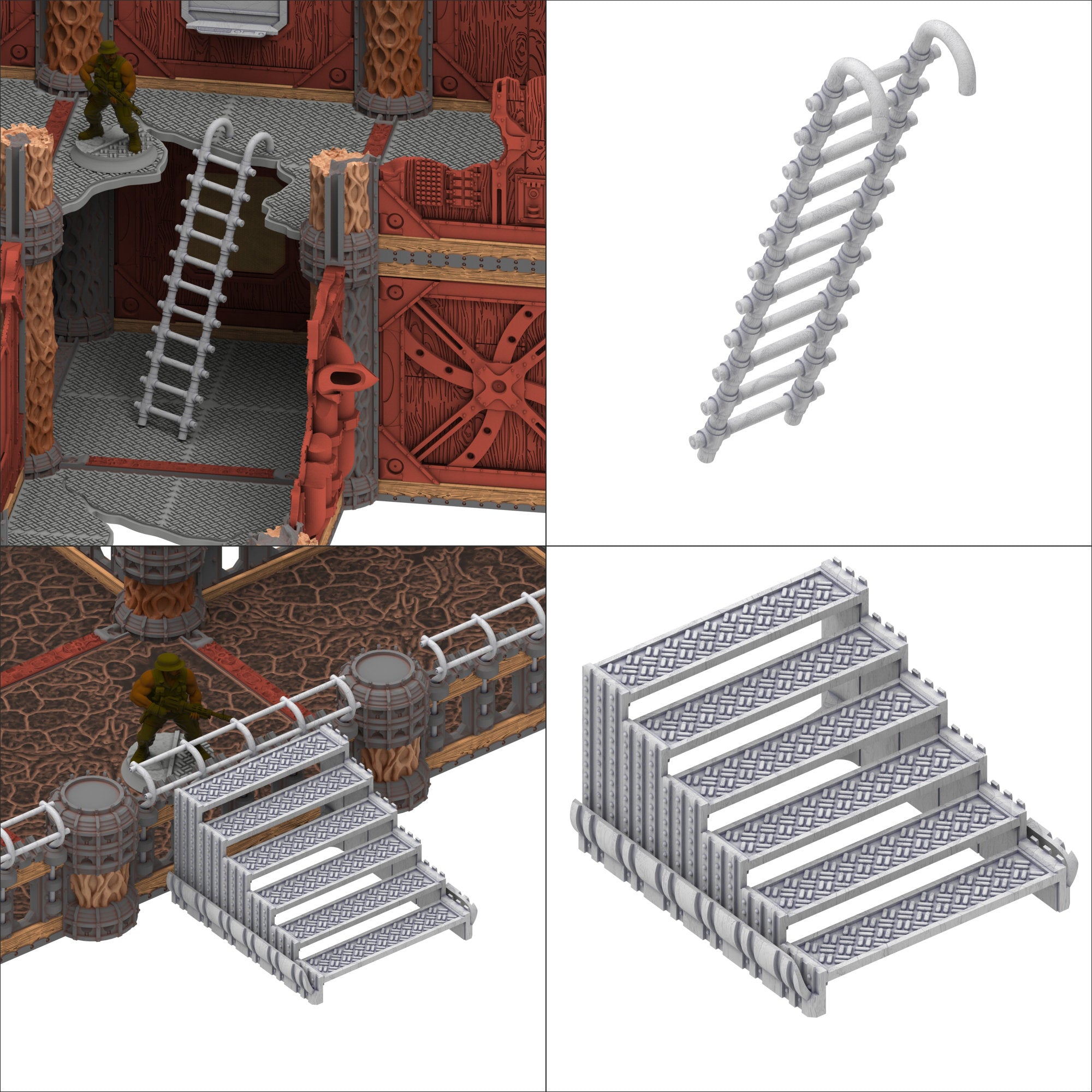 Damocles City Builder - Bug Army Warcamp - Modular Buildings & Full Biome