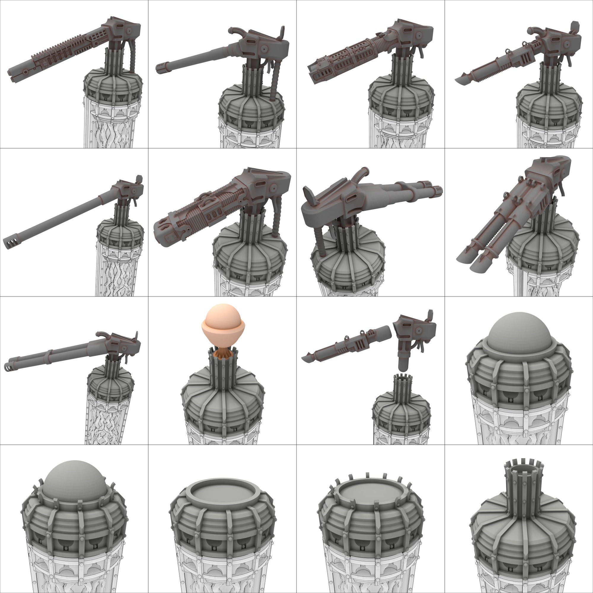 Damocles City Builder - Bug Army Warcamp - Modular Buildings & Full Biome