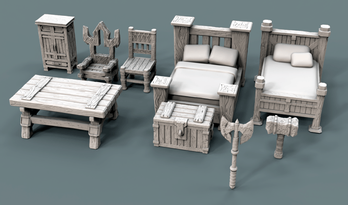 Viking Village - Your Own Norse Settlement! - x11 Buildings