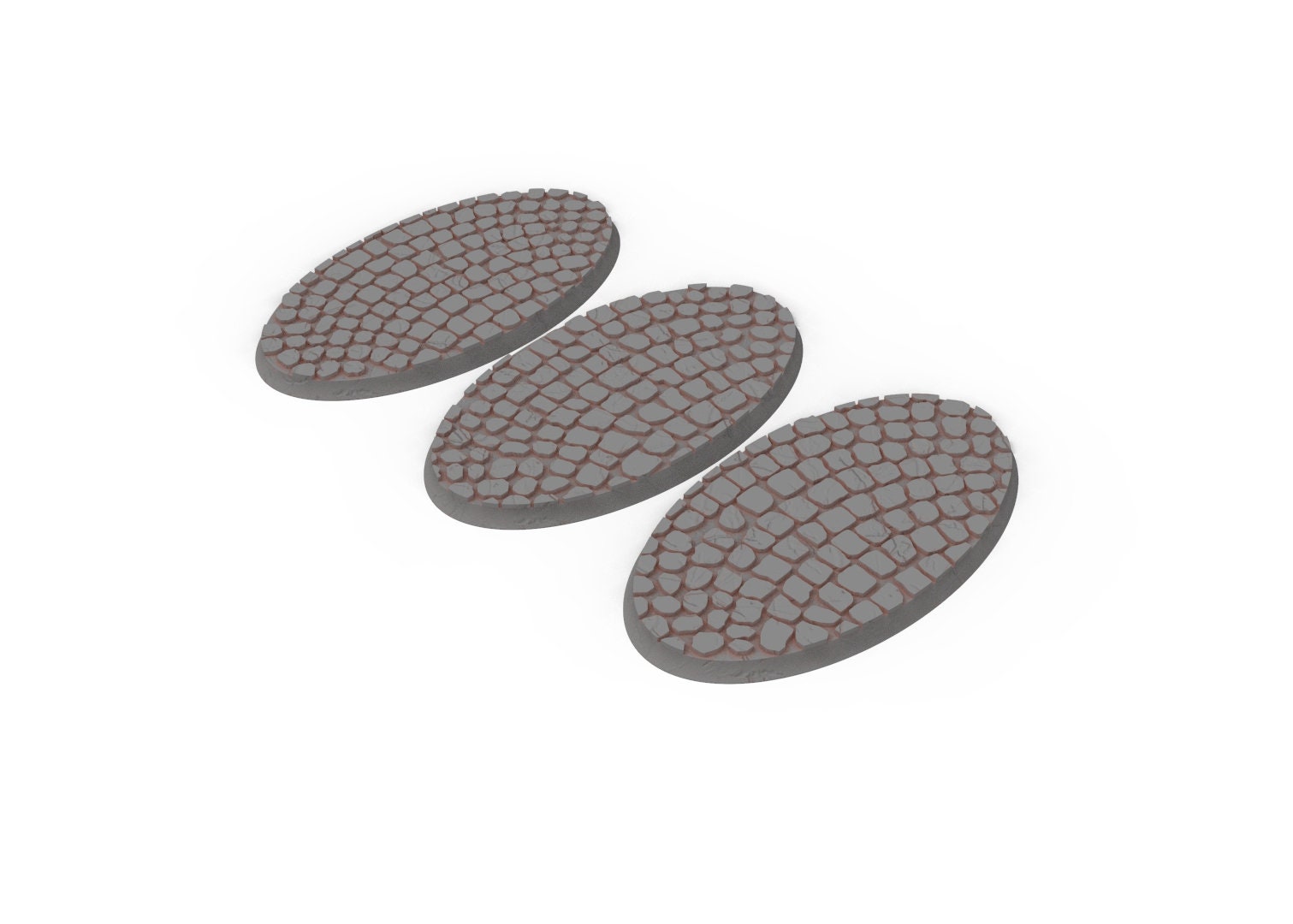 Civil - Textured Oval Bases, lot of 60mm to 170mm usable for saga, age of sigmar, confrontation, wargame...