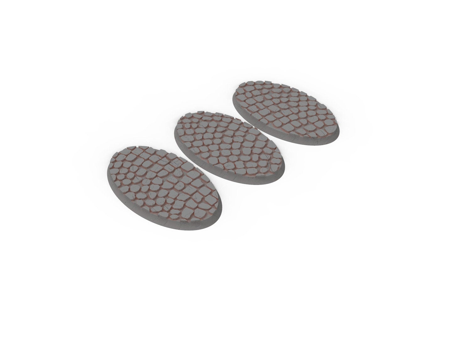Civil - Textured Oval Bases, lot of 60mm to 170mm usable for saga, age of sigmar, confrontation, wargame...