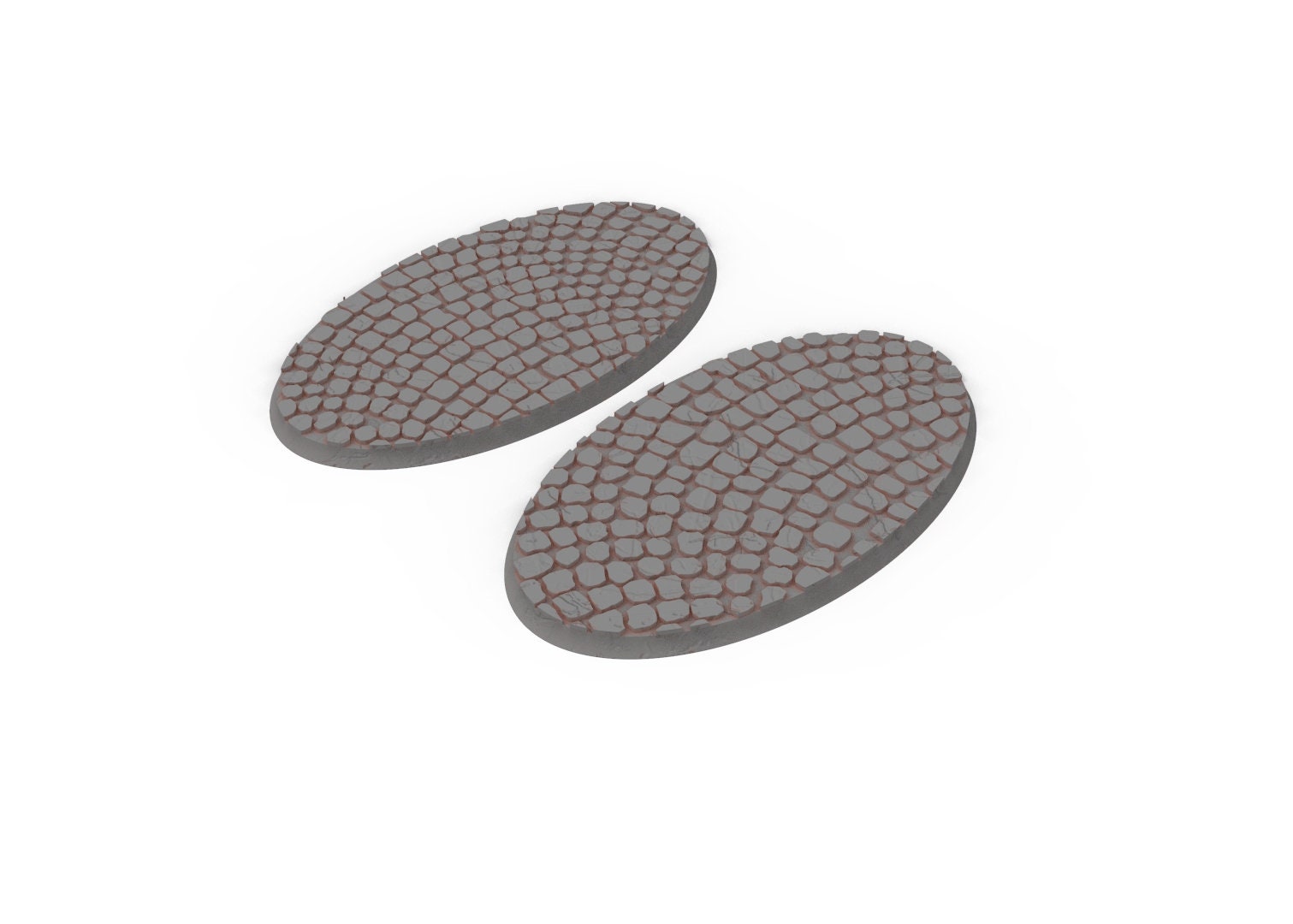Civil - Textured Oval Bases, lot of 60mm to 170mm usable for saga, age of sigmar, confrontation, wargame...