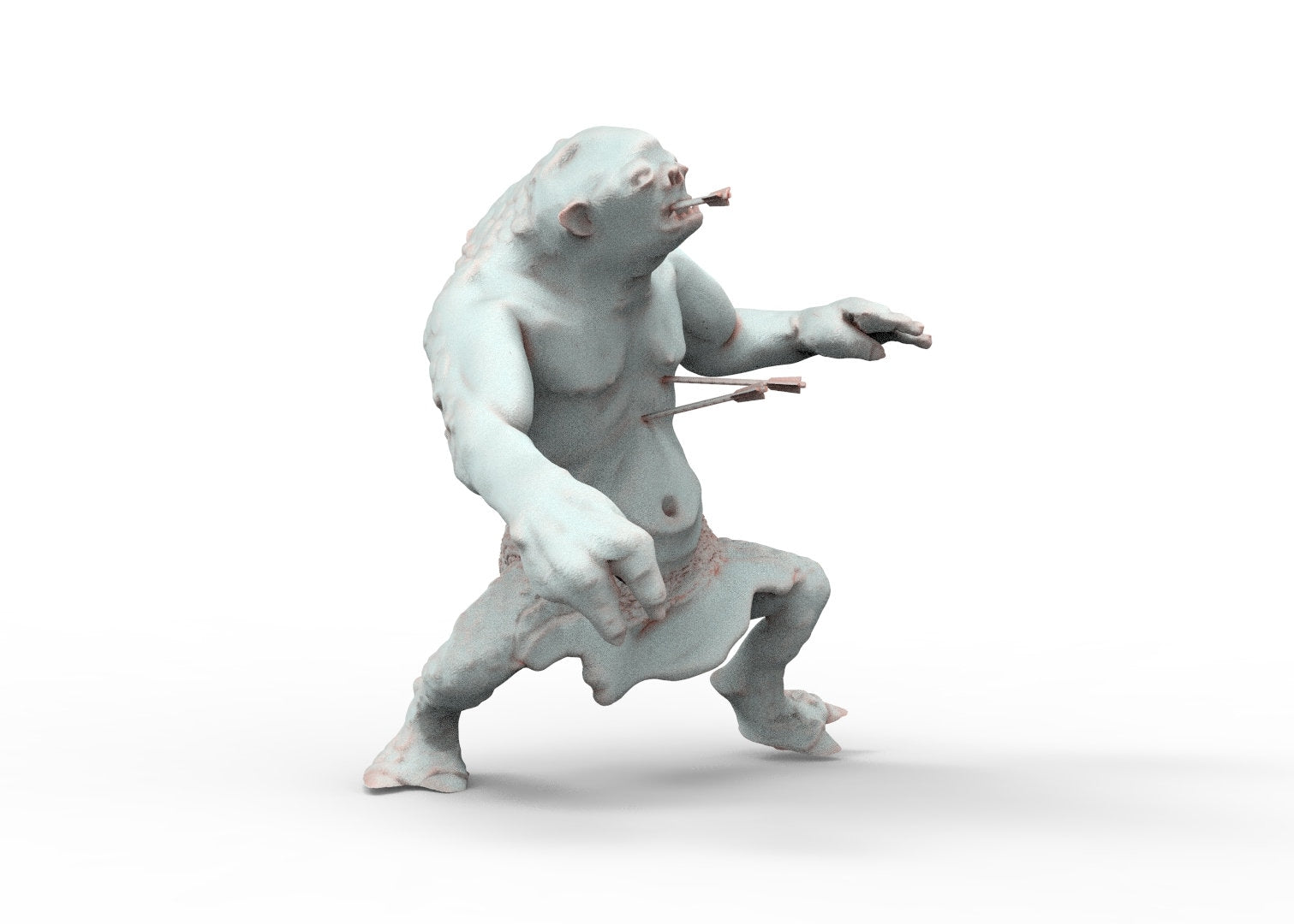 Wild cave trolls, the rebellion of spartatroll, miniatures for diorama