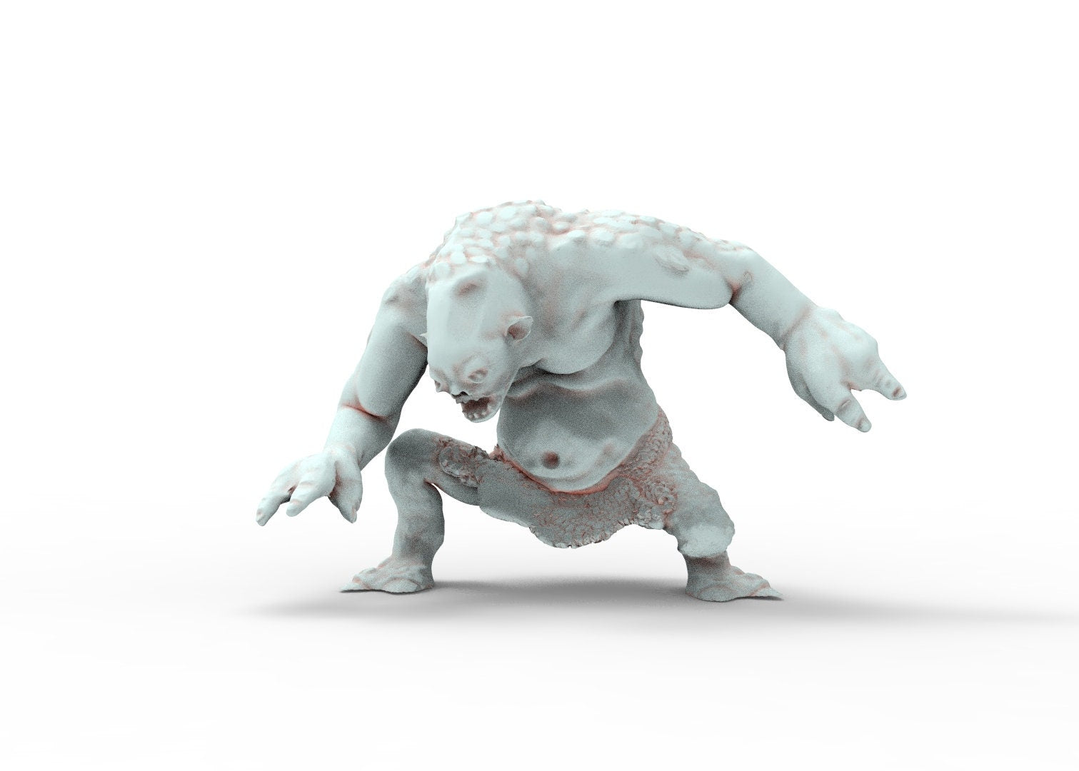 Wild cave trolls, the rebellion of spartatroll, miniatures for diorama