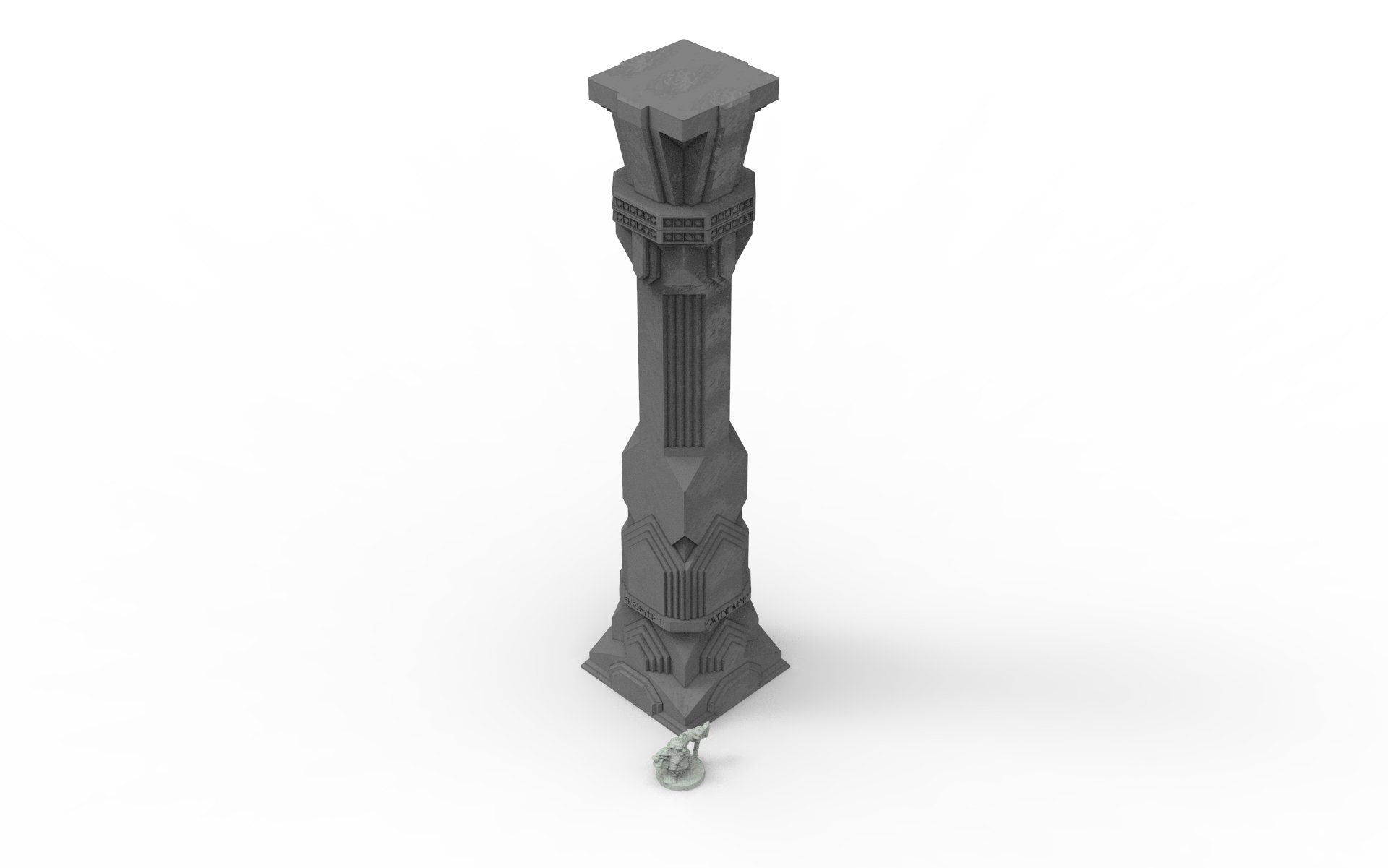 Dwarf mine pillars & stelae usable for lord with the rings, fantasy wargame ... V02-08