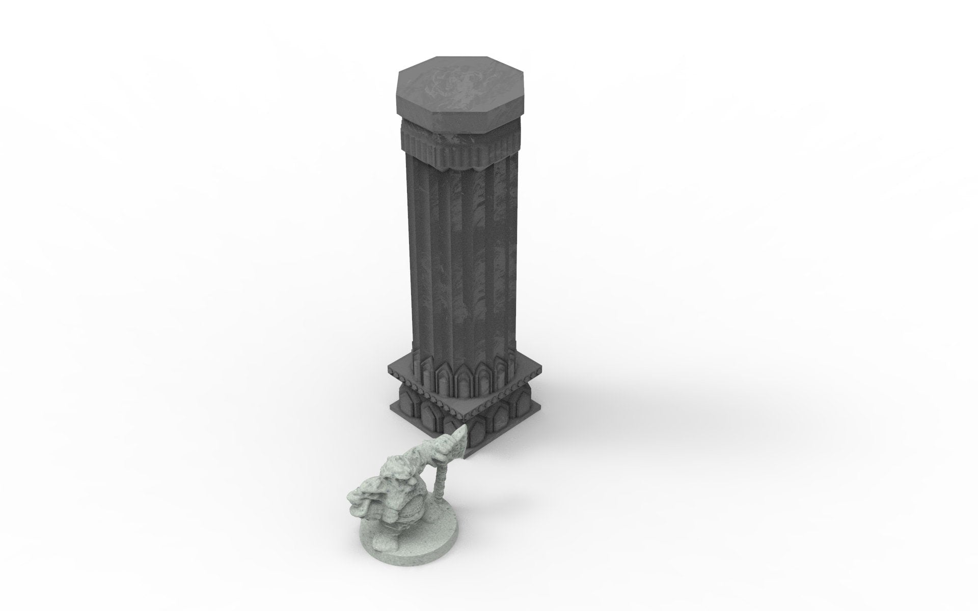 Dwarf mine pillars & stelae usable for lord of the rings, Erebor, Moria, fantasy wargame ... V09-16