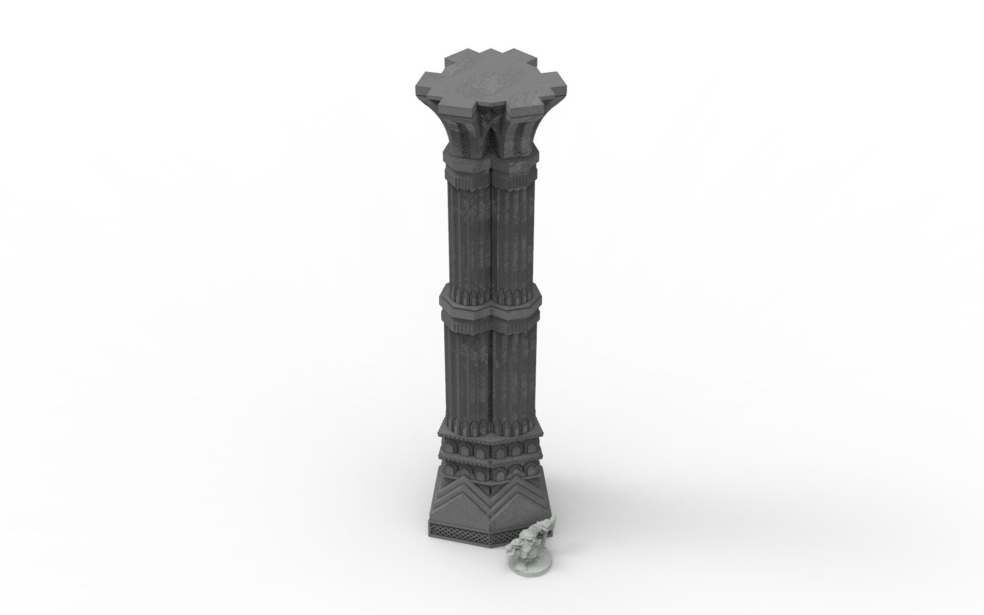 Dwarf mine pillars & stelae usable for lord with the rings, fantasy wargame ... V17-22