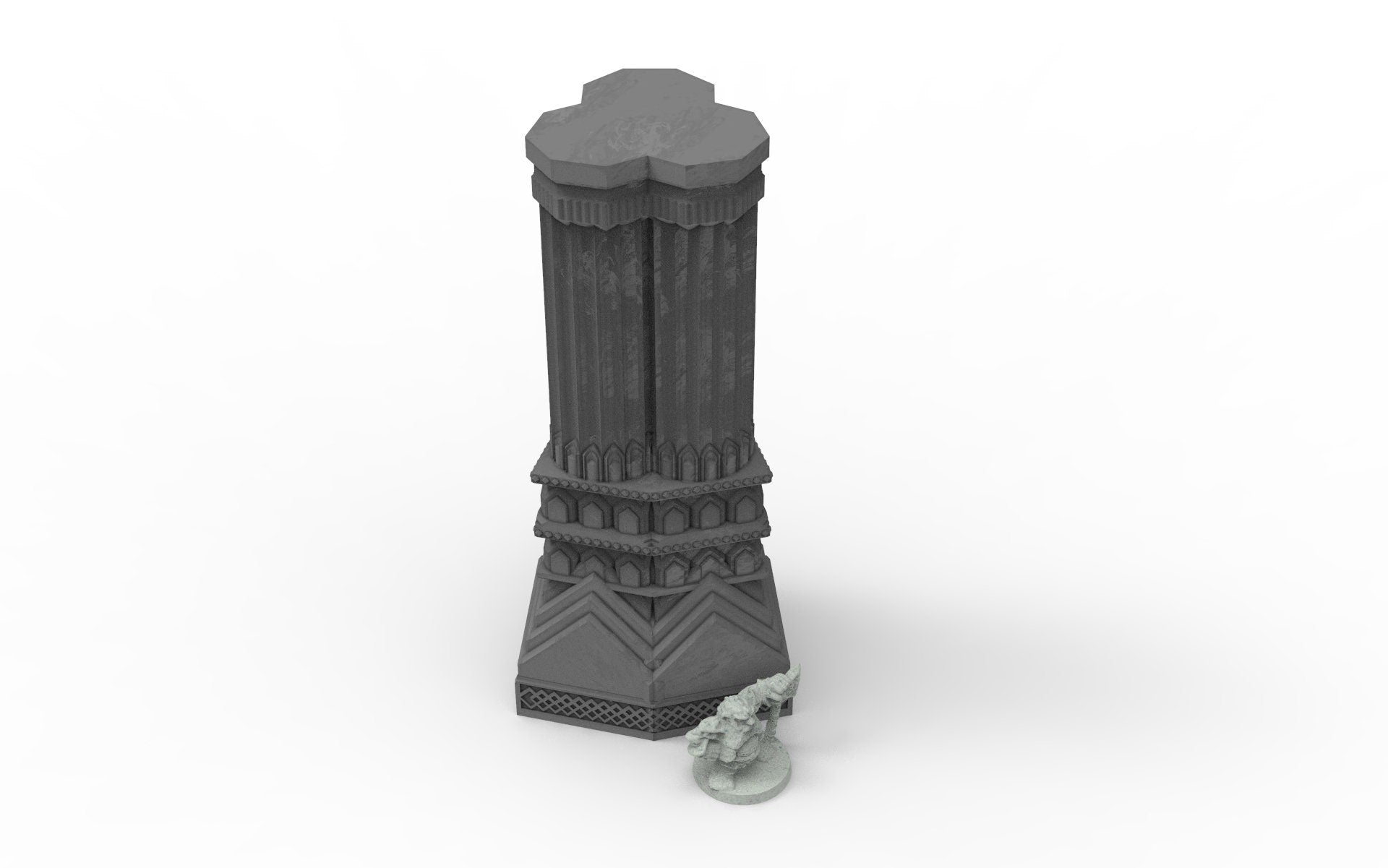 Dwarf mine pillars & stelae usable for lord with the rings, fantasy wargame ... V17-22