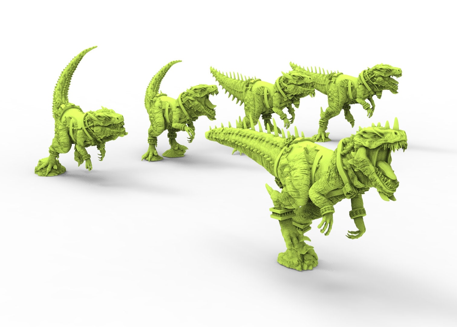 Lost temple - Saurian raptor riders lizardmen usable for Oldhammer, ba