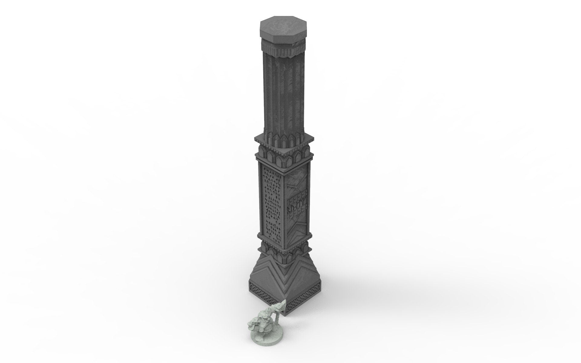 Dwarf mine pillars & stelae usable for lord of the rings, Erebor, Moria, fantasy wargame ... V09-16