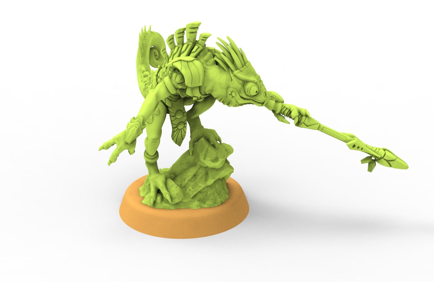 Lost temple - Commando Chameleon skink lizardmen from the East usable for Oldhammer, battle, king of wars, 9th age