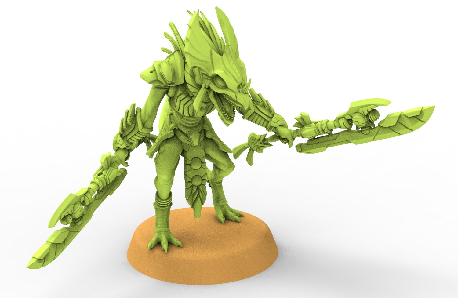 Lost temple - Skink Hero lizard men from the East usable for Oldhammer, battle, king of wars, 9th age