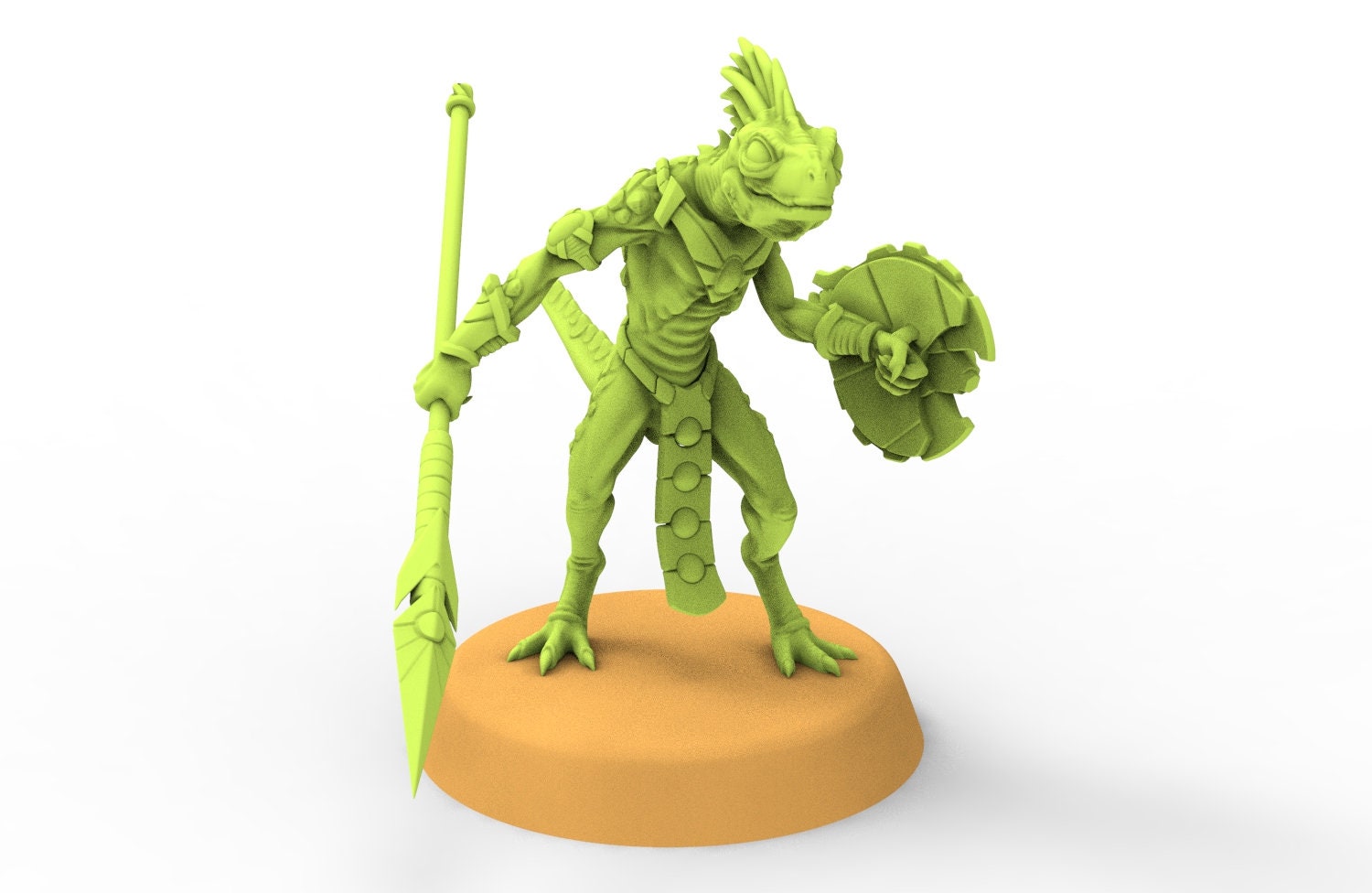 Lost temple - Raptor skink with Spear lizardmen from the East usable for Oldhammer, battle, king of wars, 9th age