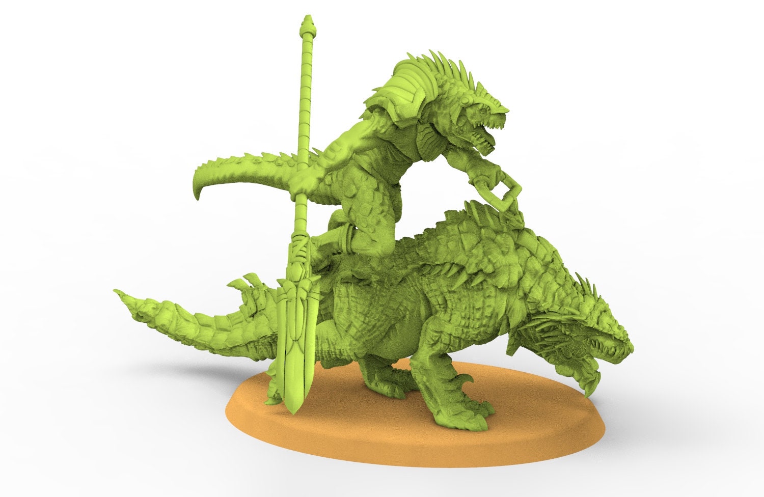 Lost temple - Saurian cavalry on Gorgonopsians lizardmen from the East usable for Oldhammer, battle, king of wars, 9th age