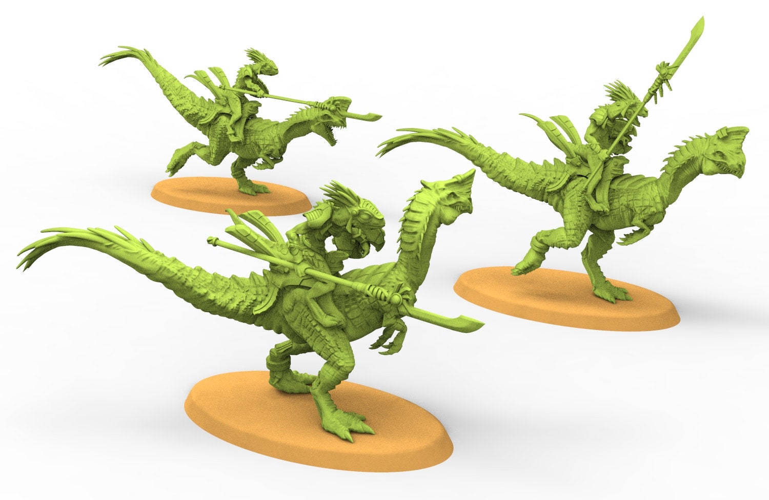 Lost temple - Skink raider lizardmen from the East usable for Oldhammer, battle, king of wars, 9th age