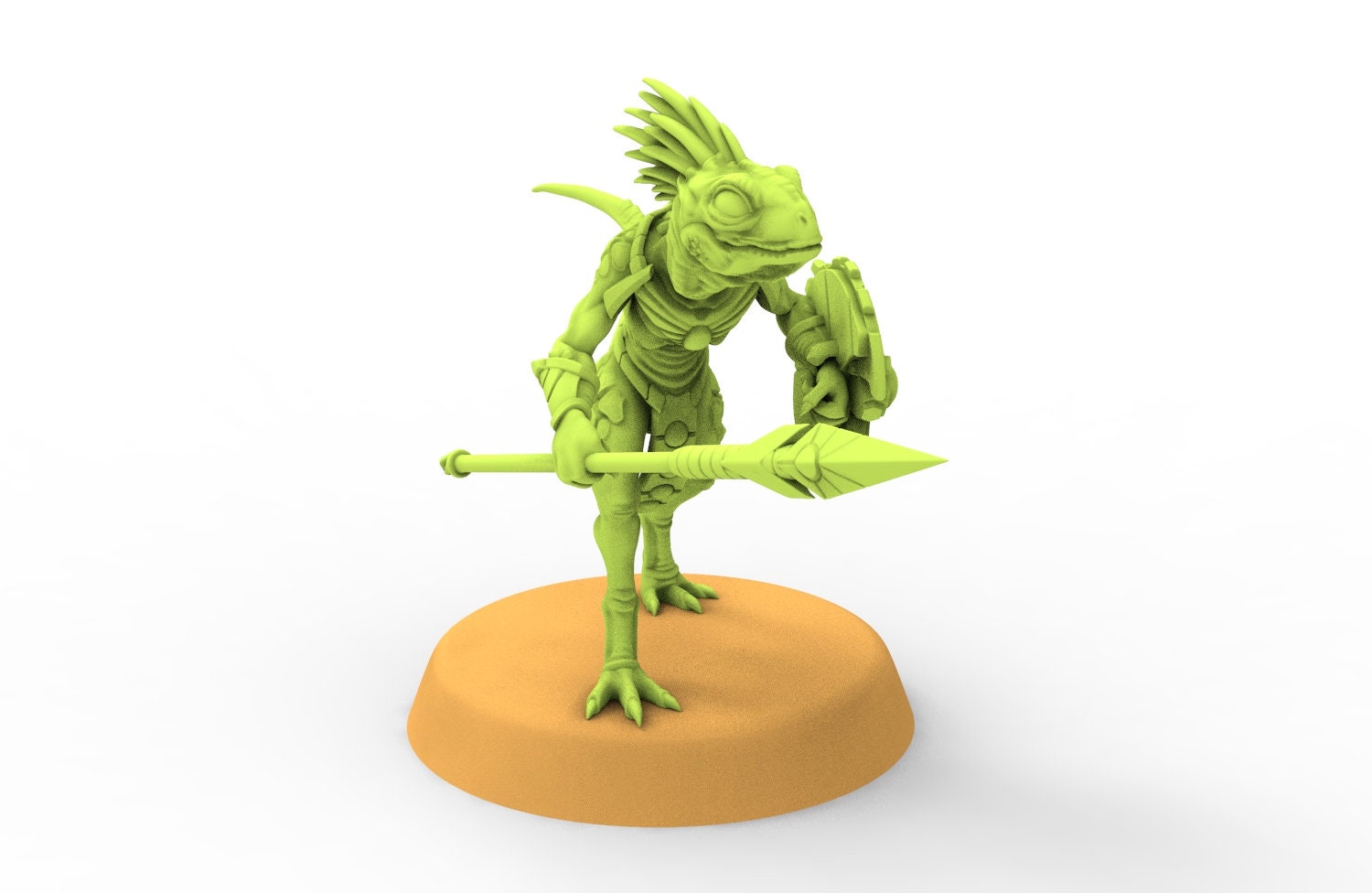 Lost temple - Raptor skink with Spear lizardmen from the East usable for Oldhammer, battle, king of wars, 9th age