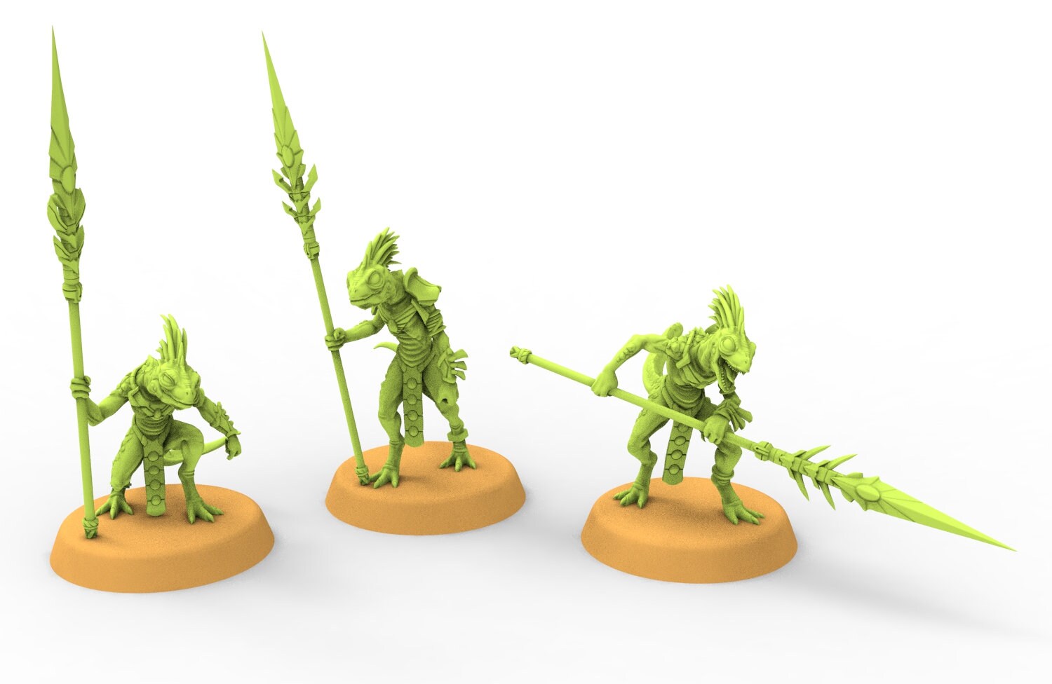 Lost temple - Salamander lizardmen from the East usable for Oldhammer, battle, king of wars, 9th age