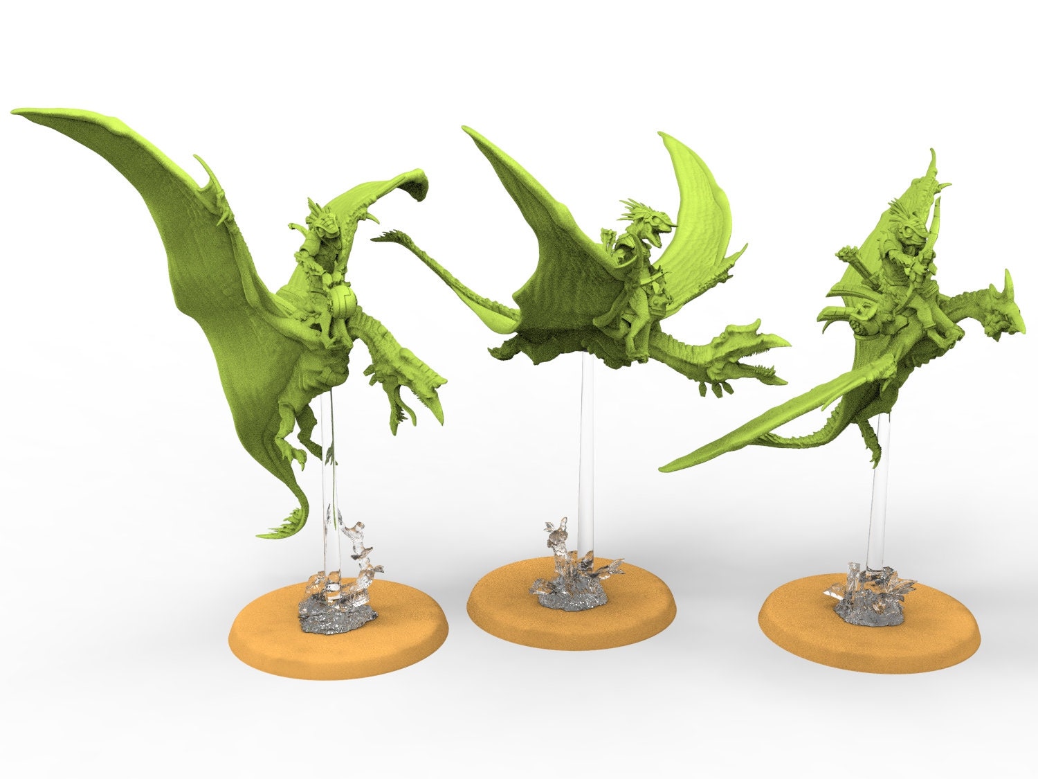 Lost temple - Heliodon Riders bows and bombs lizardmen usable for Oldhammer, battle, king of wars, 9th age