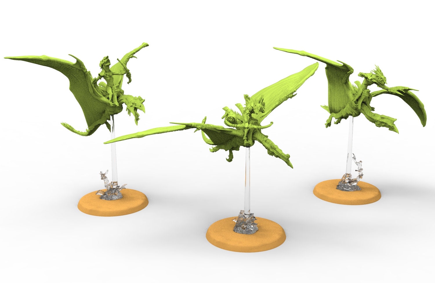 Lost temple - Heliodon Riders bows and bombs lizardmen usable for Oldhammer, battle, king of wars, 9th age