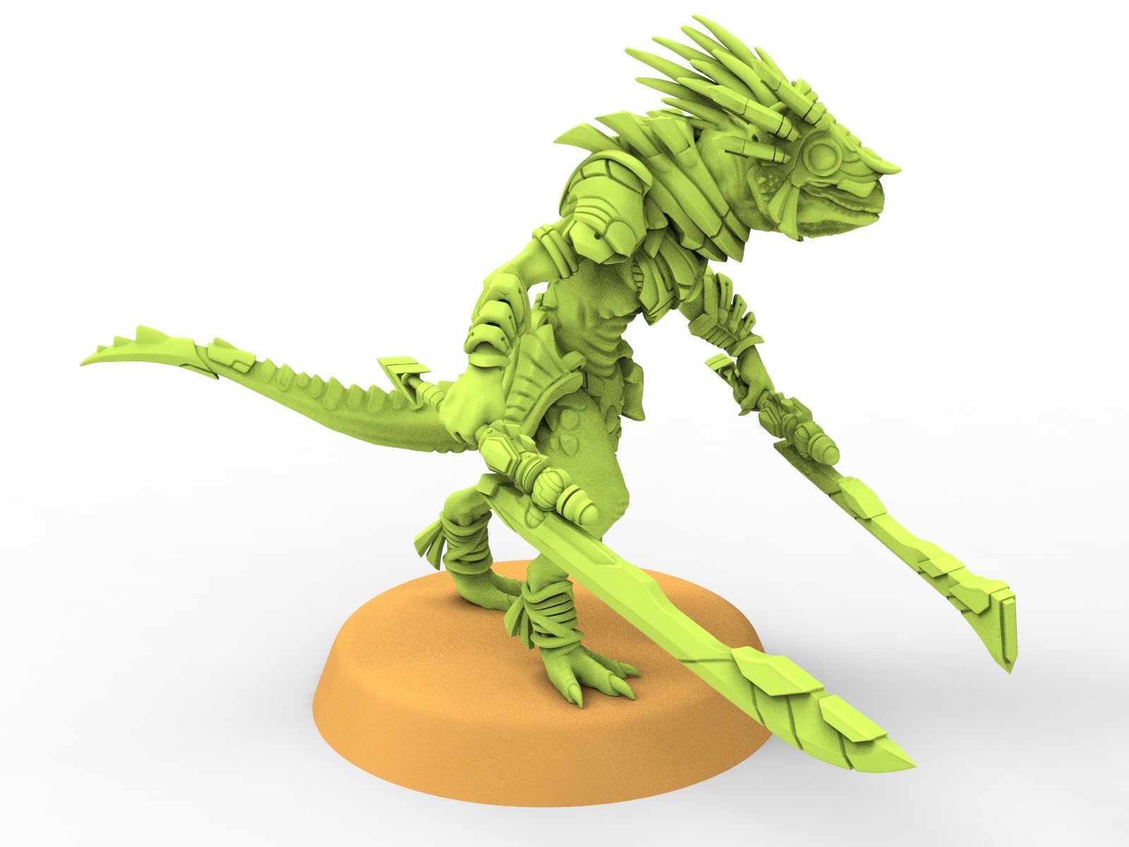 Lost temple - Raptor skink guards lizardmen from the East usable for Oldhammer, battle, king of wars, 9th age