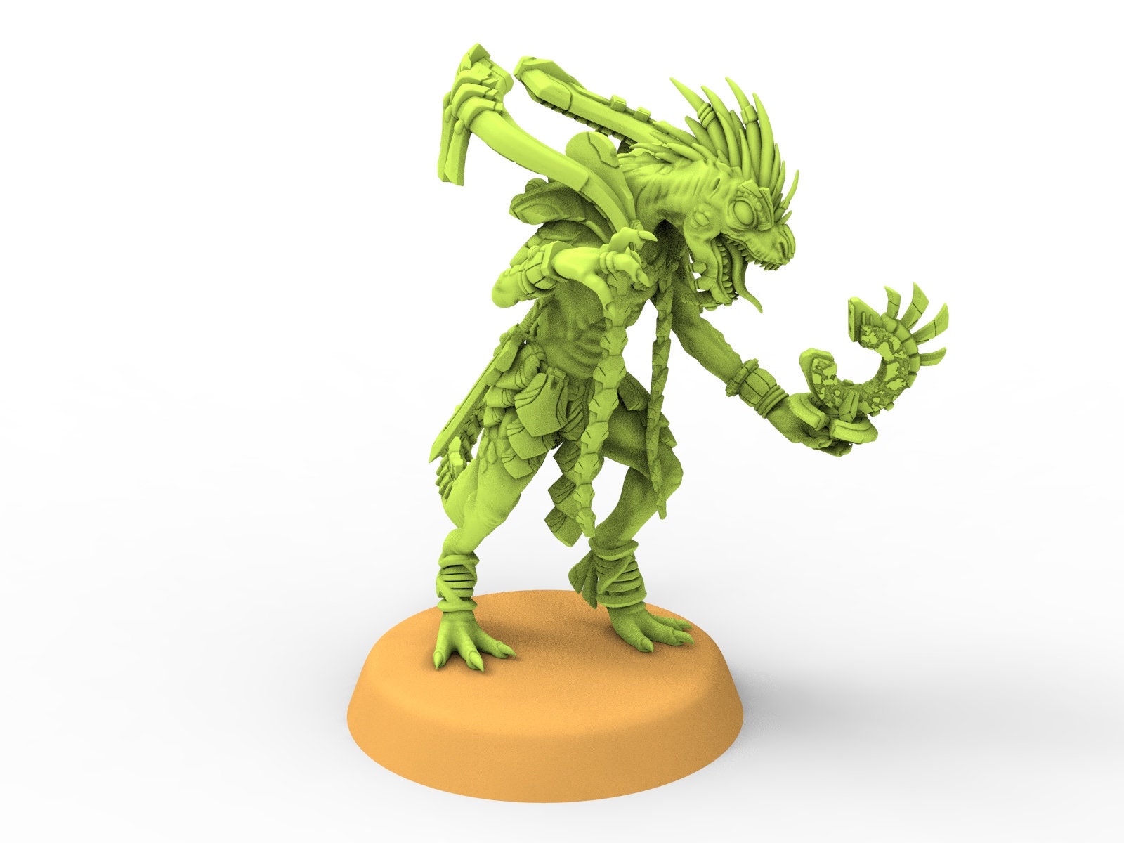 Lost temple - Mage skink lizard men from the East usable for Oldhammer, battle, king of wars, 9th age