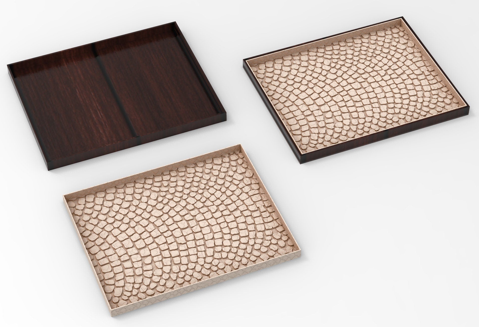 Civil - Pavement movement trays usable for Oldhammer, 9th age, King of war, Donjon et dragon, Confrontation, wargame...