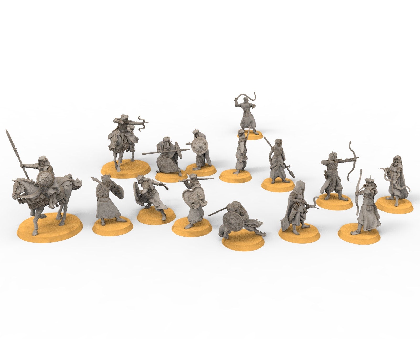 Harad - Camp of Desert warriors, Eastern men Bundle