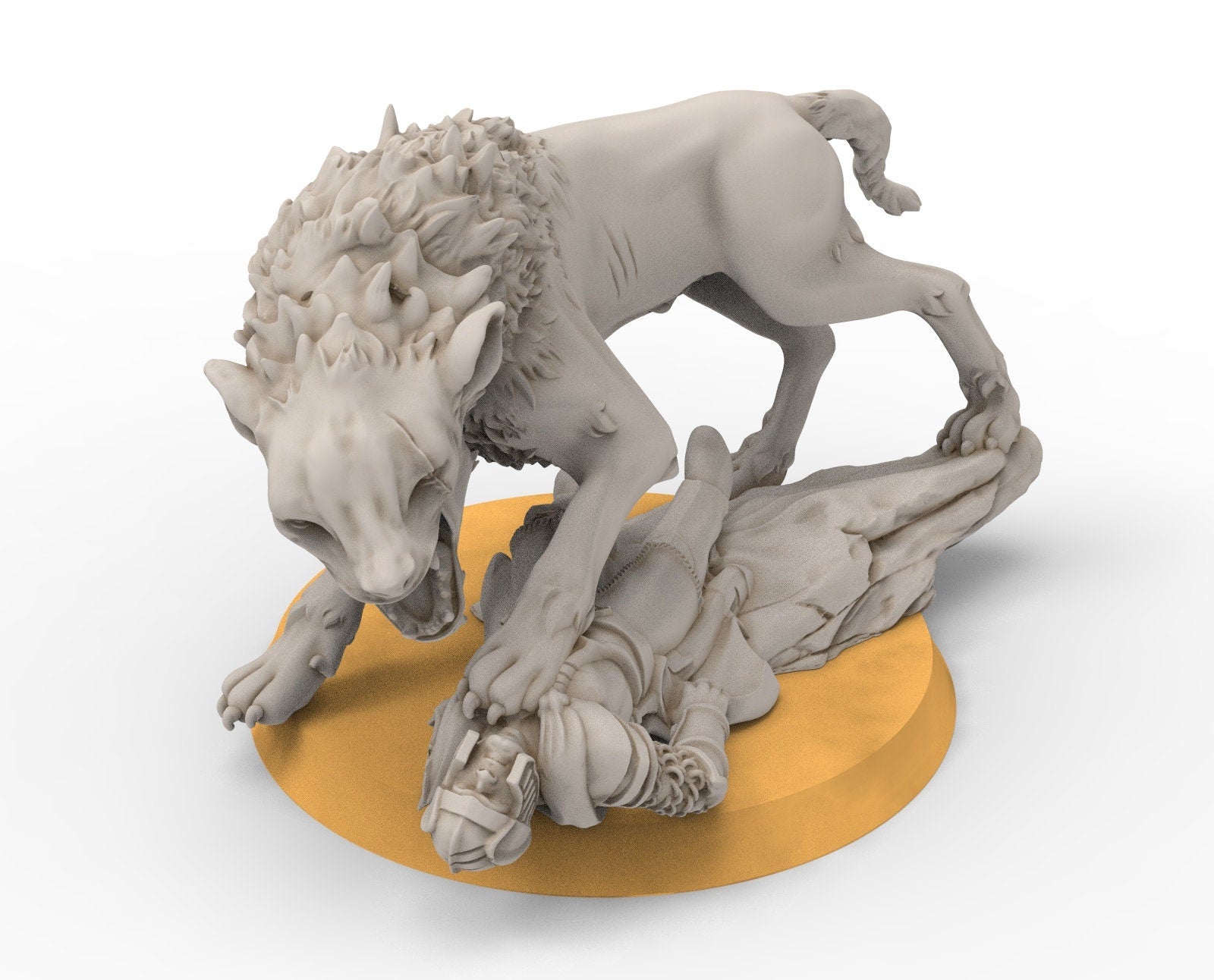 Goblin cave - Tamed Warg wolves, Dwarf mine, Middle rings miniatures pour wargame D&D, SDA...