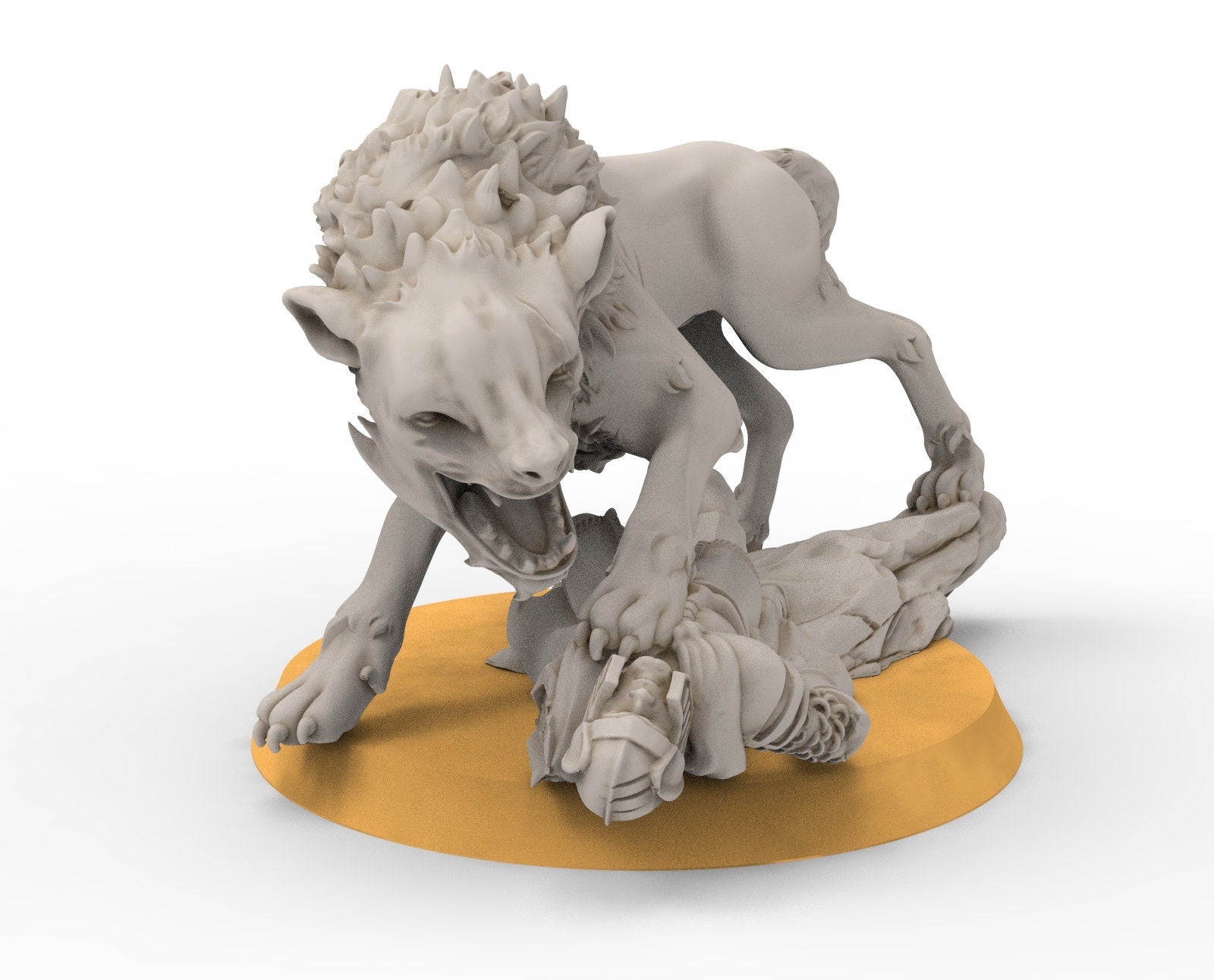 Goblin cave - Tamed Warg wolves, Dwarf mine, Middle rings miniatures pour wargame D&D, SDA...