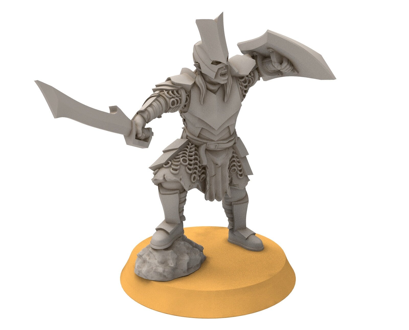 Orc horde - Super orcs spearmen, Orc warriors warband, Middle rings miniatures pour wargame D&D, SDA...