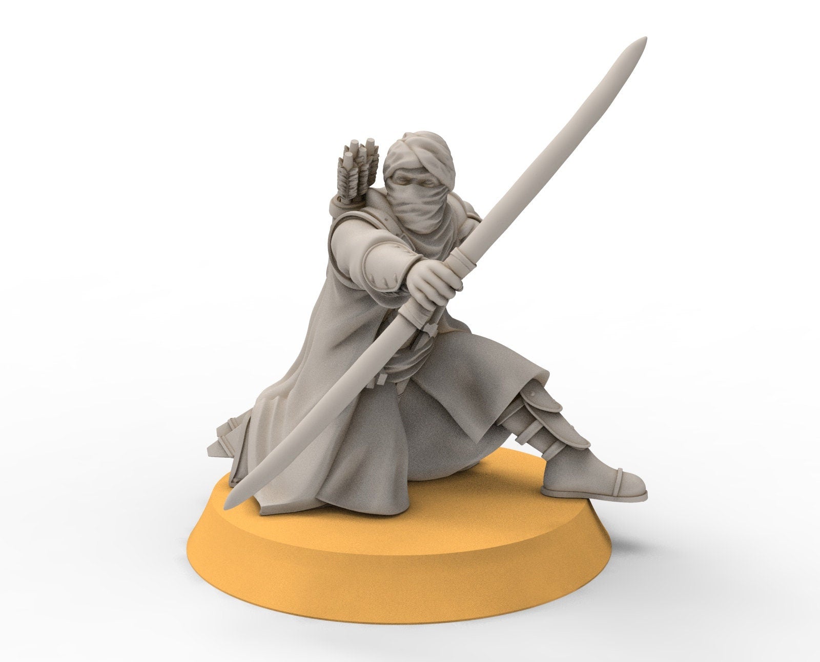 Harad - Desert warriors, Southern Elite ninja, Berber nomads, Harad Bedouin Arabs Sarazins miniatures for wargame D&D, Lotr...