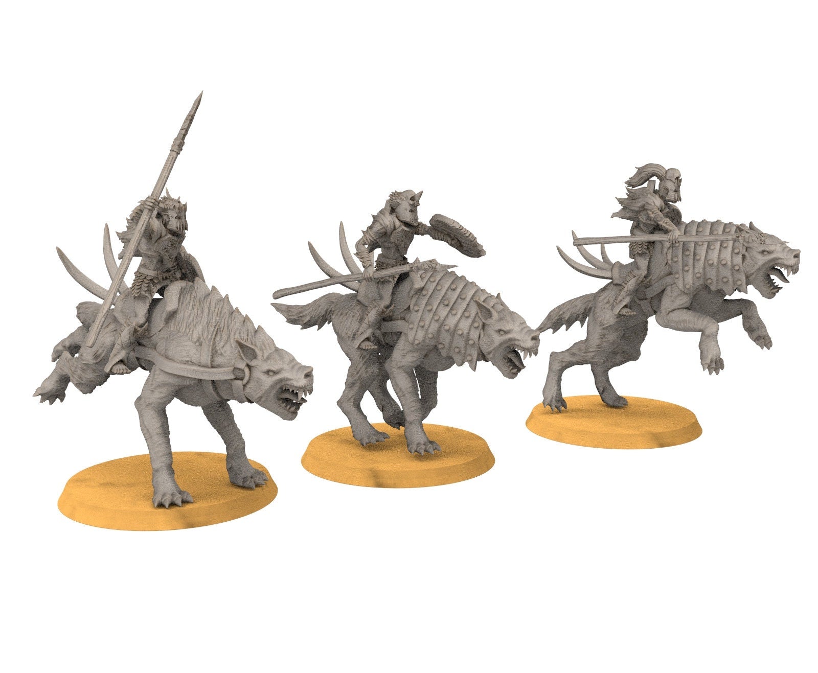 Goblin cave - Goblin warg riders warriors with spears