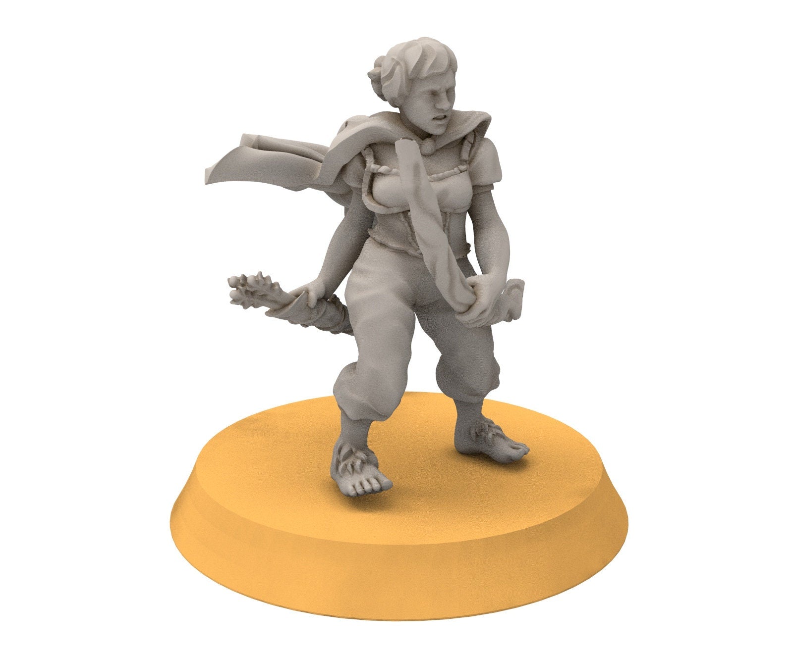 Halfmen - Gnome Halfling Militia with bows, Middle rings miniatures for wargame D&D, DnD, LOTR...