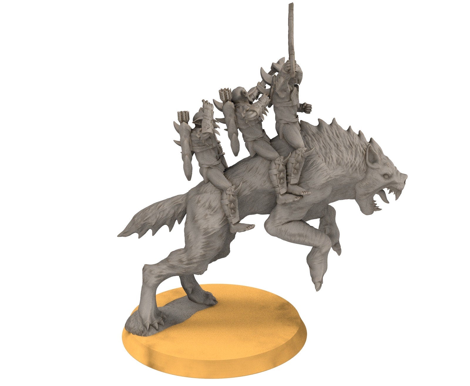 Goblin cave - Goblin warg riders marauders warriors with bows and swords