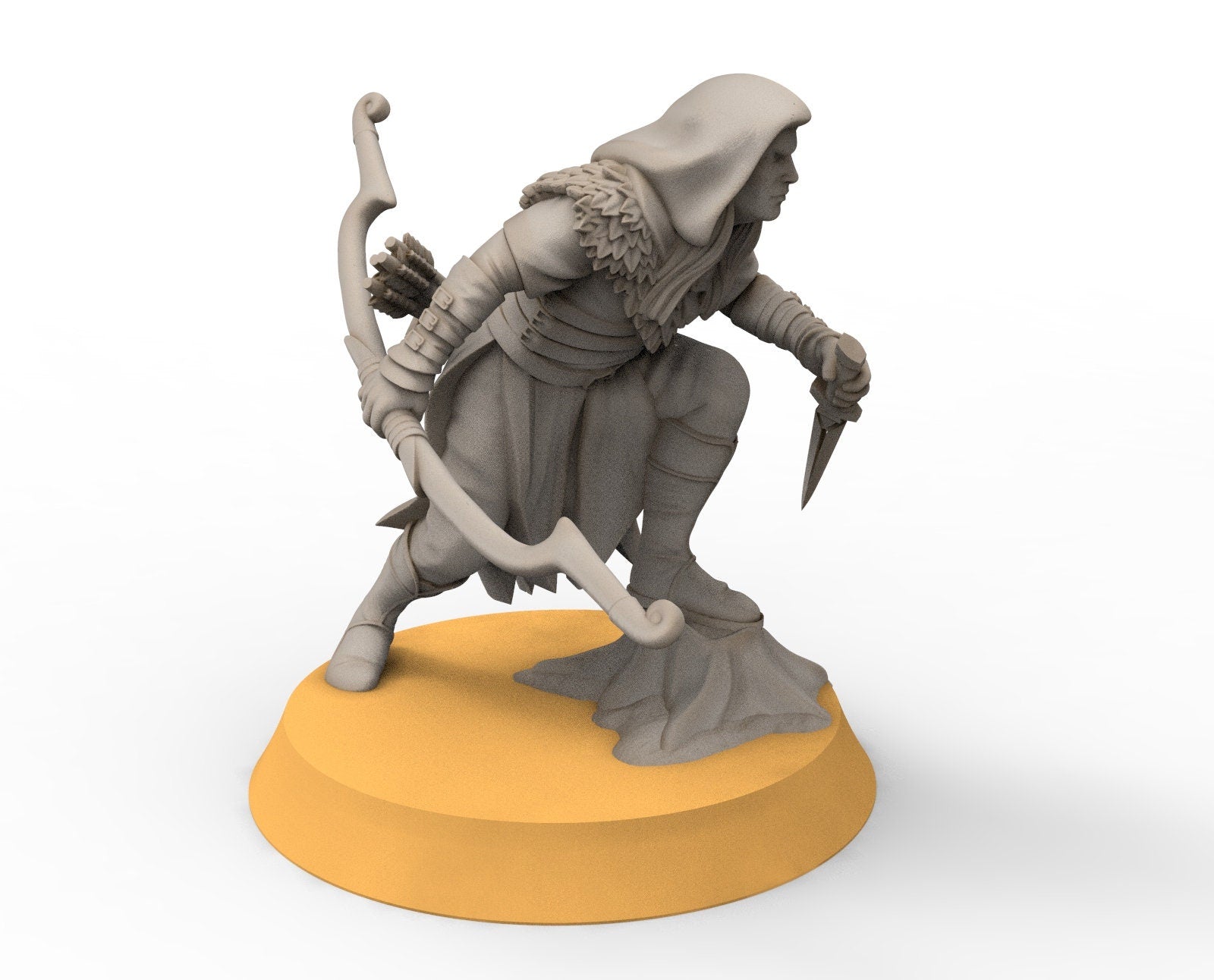 Darkwood - Scout Forest Elves, Middle rings miniatures pour wargame D&D, SDA...