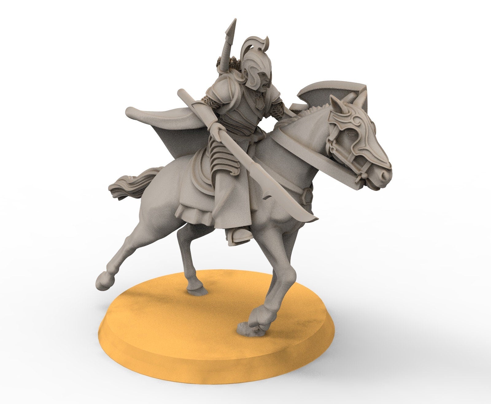 Rivandall - Cavalrymen, Last Hight elves from the West, Middle rings miniatures pour wargame D&D, SDA...