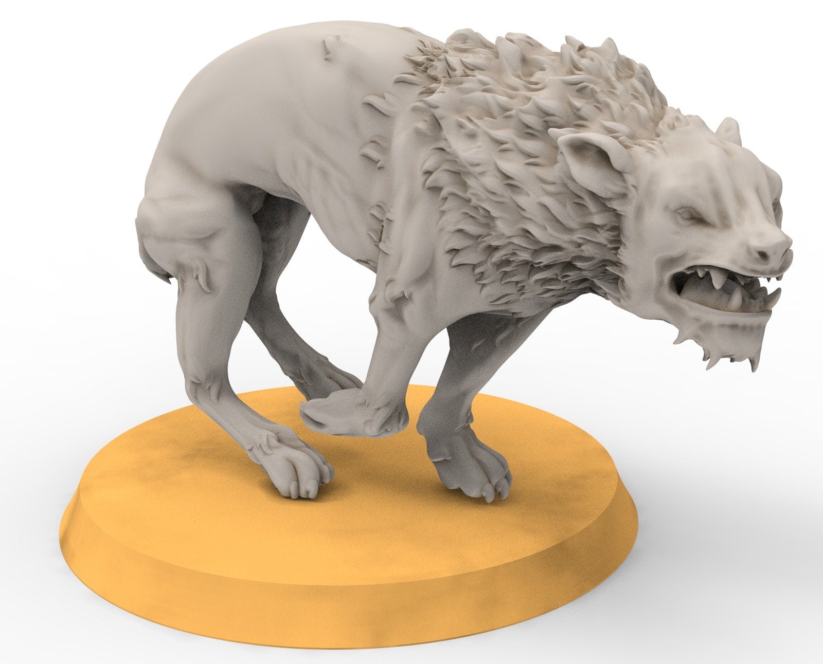 Goblin cave - Tamed Warg wolves, Dwarf mine, Middle rings miniatures pour wargame D&D, SDA...