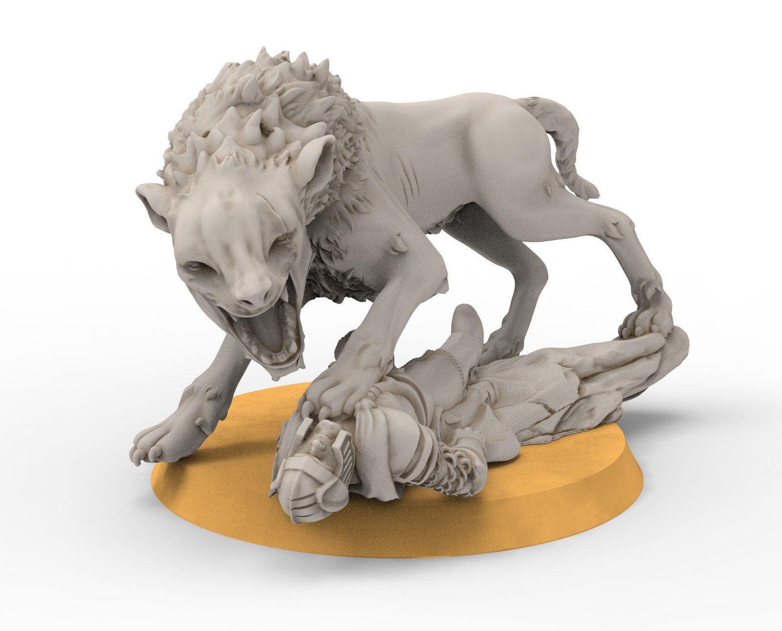 Goblin cave - Tamed Warg wolves, Dwarf mine, Middle rings miniatures pour wargame D&D, SDA...