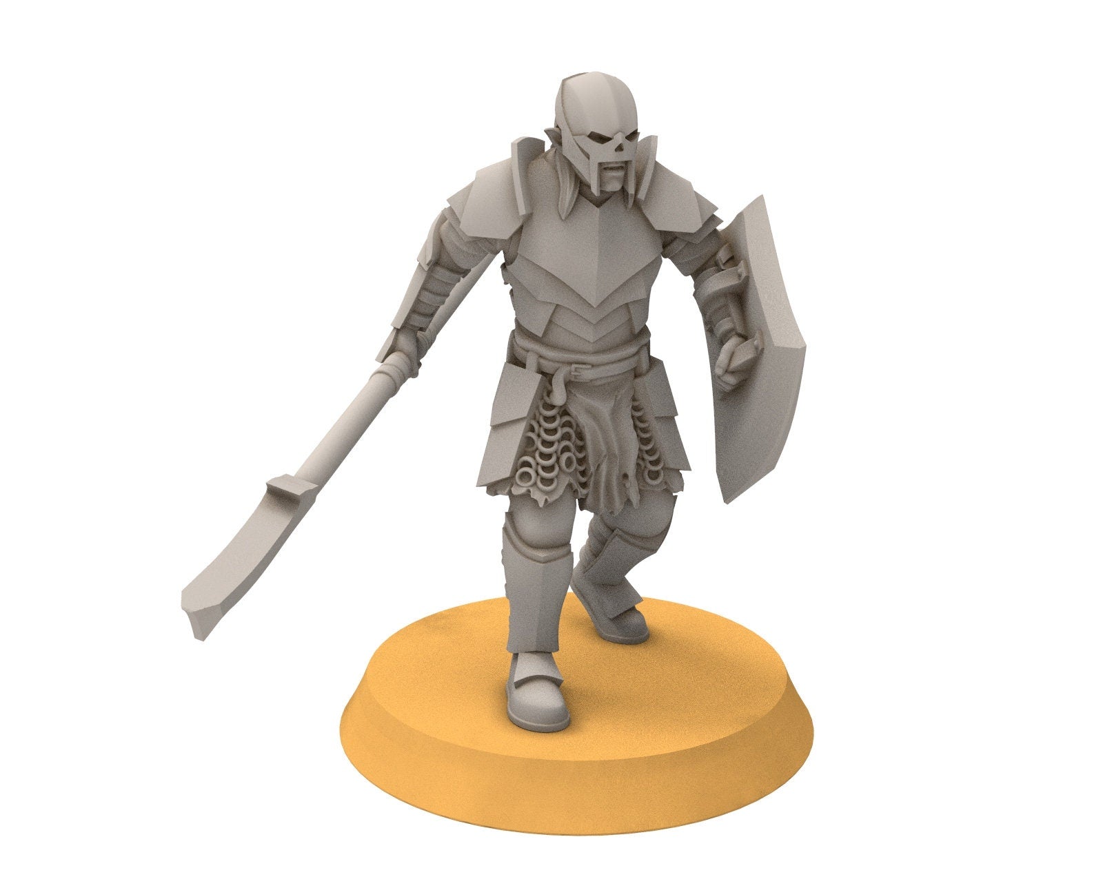 Orc horde - Super orcs spearmen Command, Orc warriors warband, Middle rings miniatures pour wargame D&D, SDA...