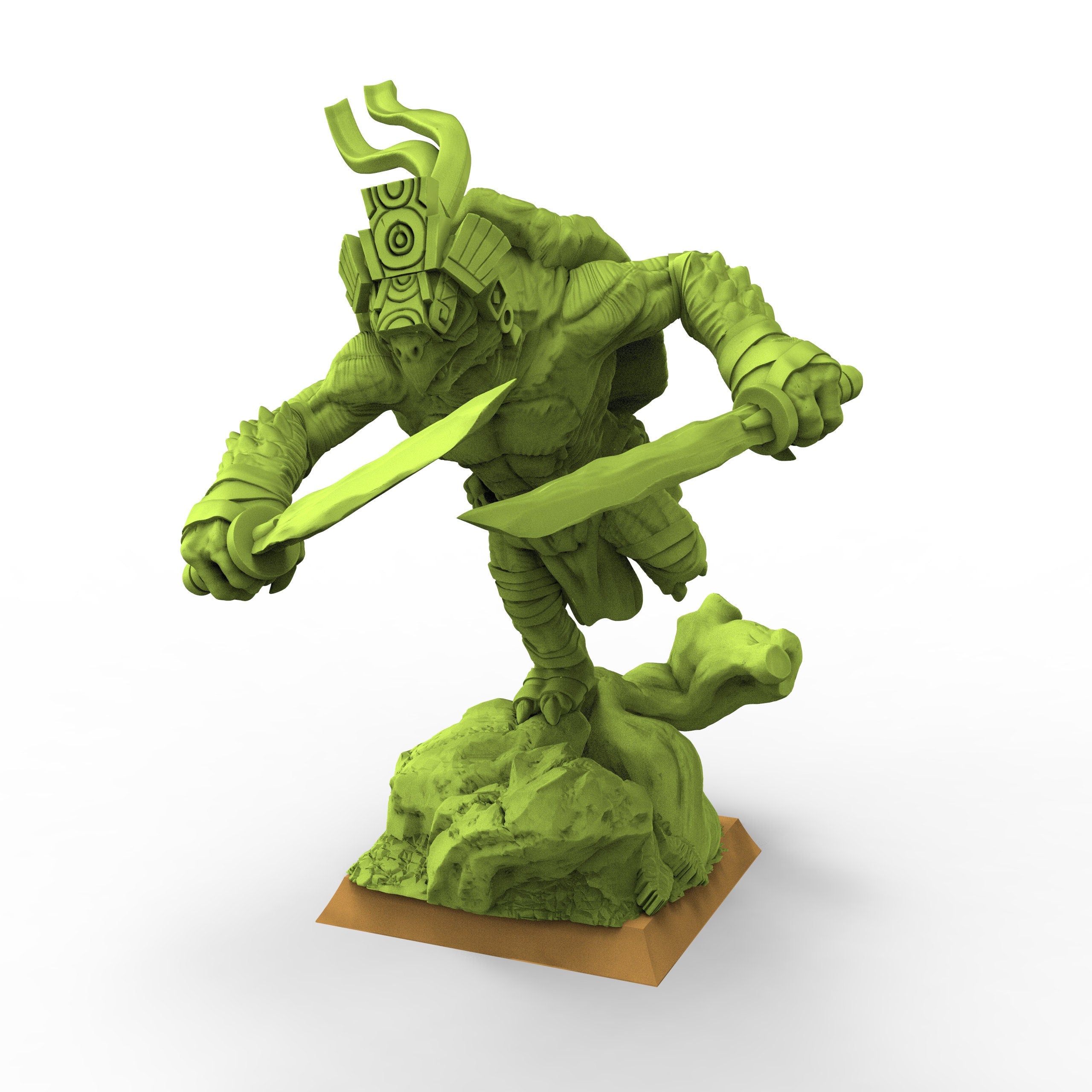 Lost temple - Cowabunga lizardmen from the East usable for Oldhammer, battle, king of wars, 9th age