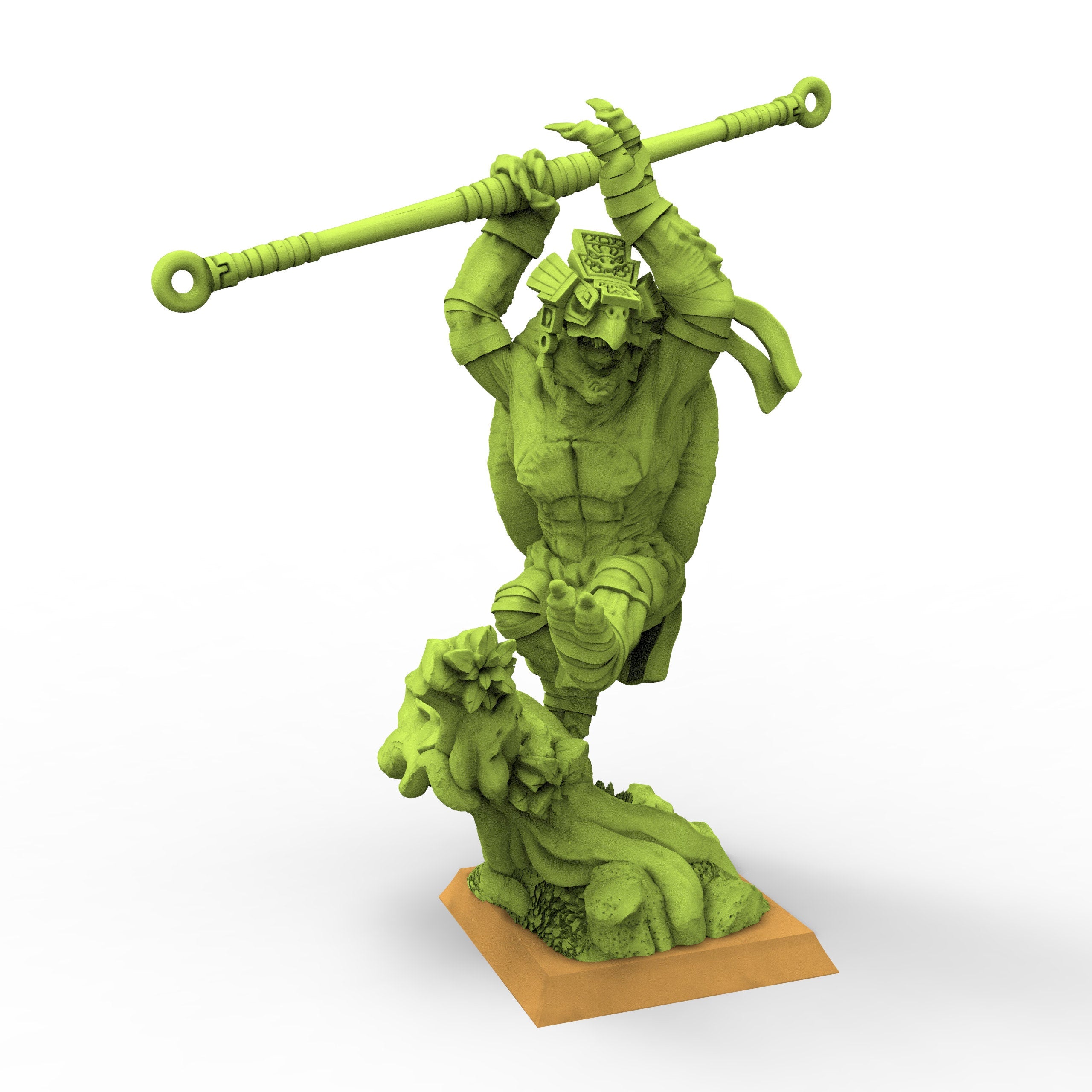 Lost temple - Cowabunga lizardmen from the East usable for Oldhammer, battle, king of wars, 9th age